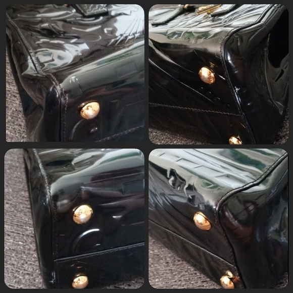 🖤VTG/RARE Prada🖤 - Limited Edition "Impreinte" Art Deco Spazzolato Large Tote - Picture 9 of 15